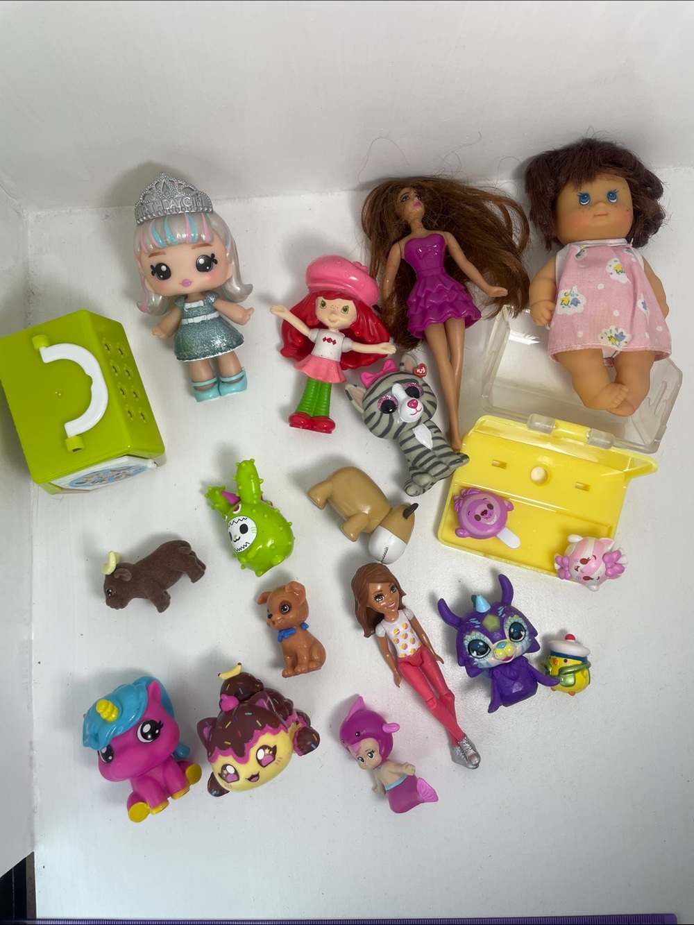 Girl Toy Lot: TY , Mixies, Strawberry Shortcake, Munchlings, Barbie